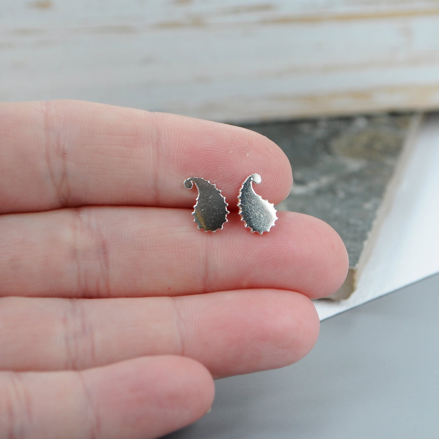 Small Paisley Studs - Paisley Pins