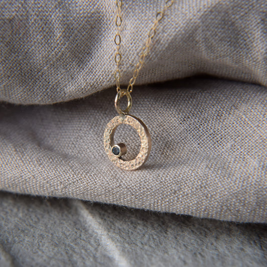 Gold & London Topaz Pendant - Paisley Pins