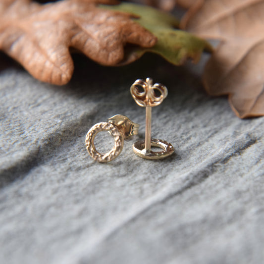 9ct Gold Mini Studs - Paisley Pins