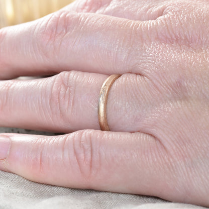 Sand Cast 9ct Gold Ring