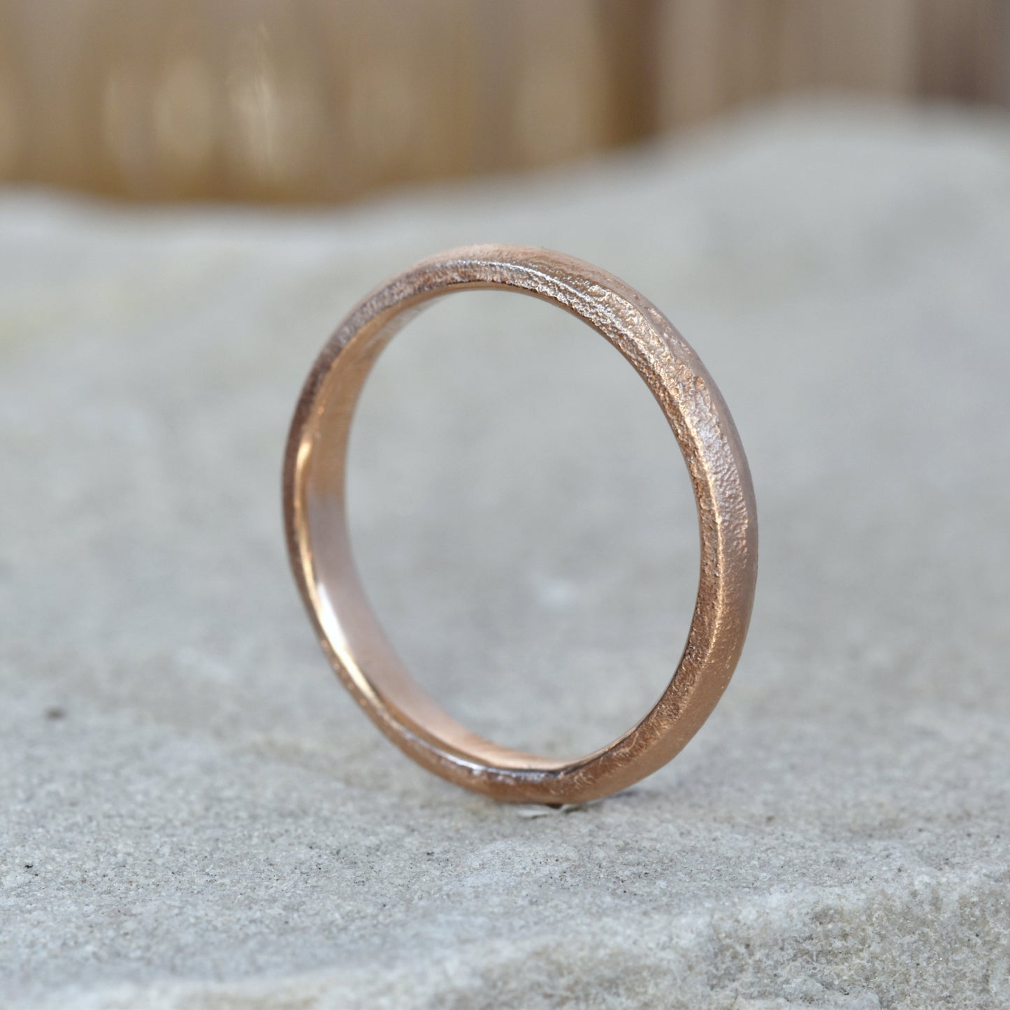 Sand Cast 9ct Gold Ring