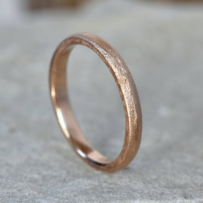 Sand Cast 9ct Gold Ring