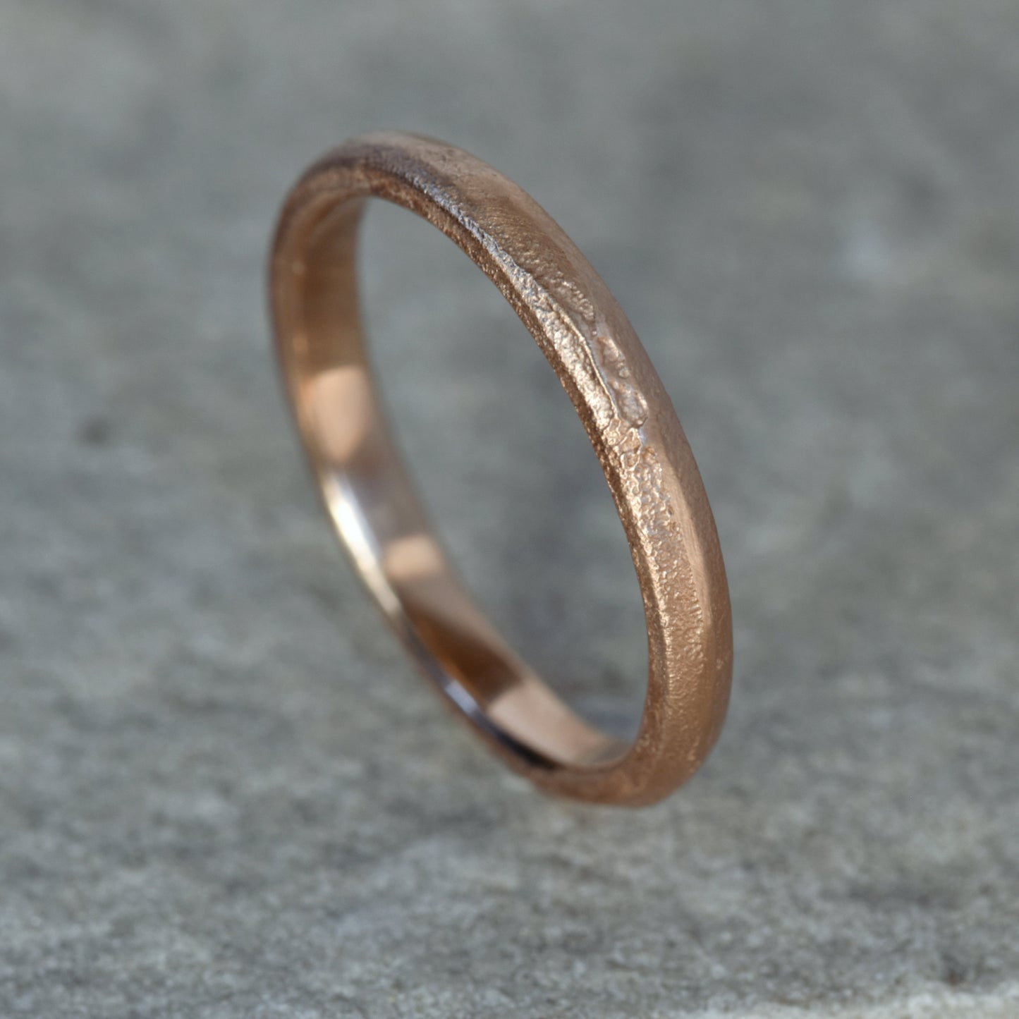 Sand Cast 9ct Gold Ring