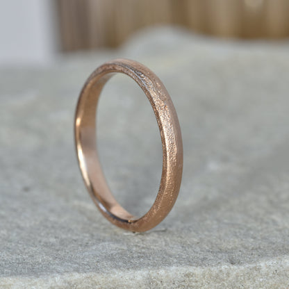 Sand Cast 9ct Gold Ring