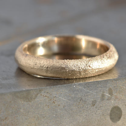 Sand Cast 9ct Gold Ring