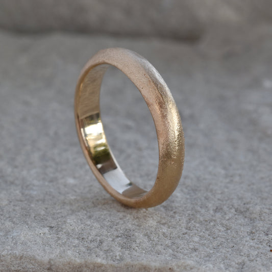 Sand Cast 9ct Gold Ring