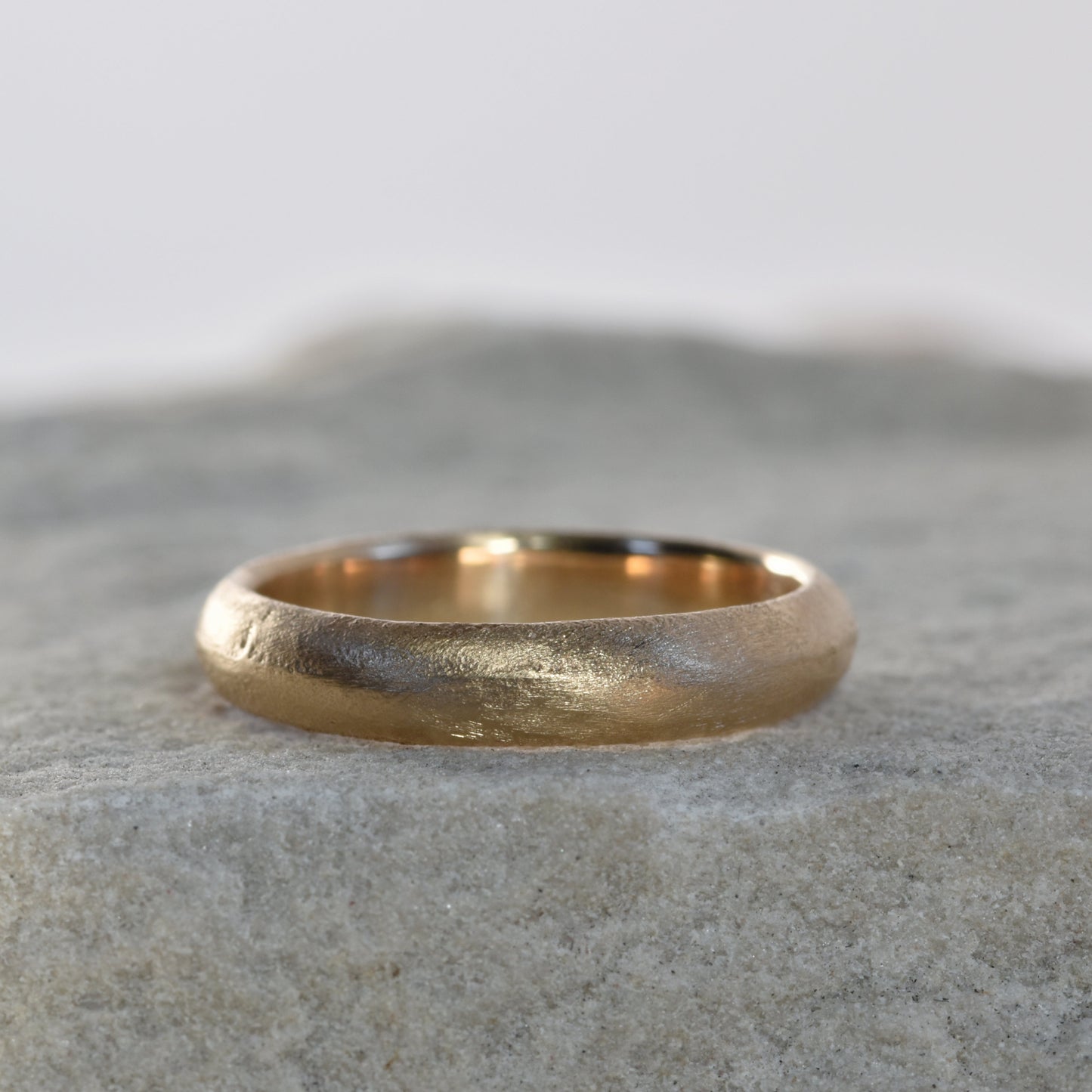 Sand Cast 9ct Gold Ring