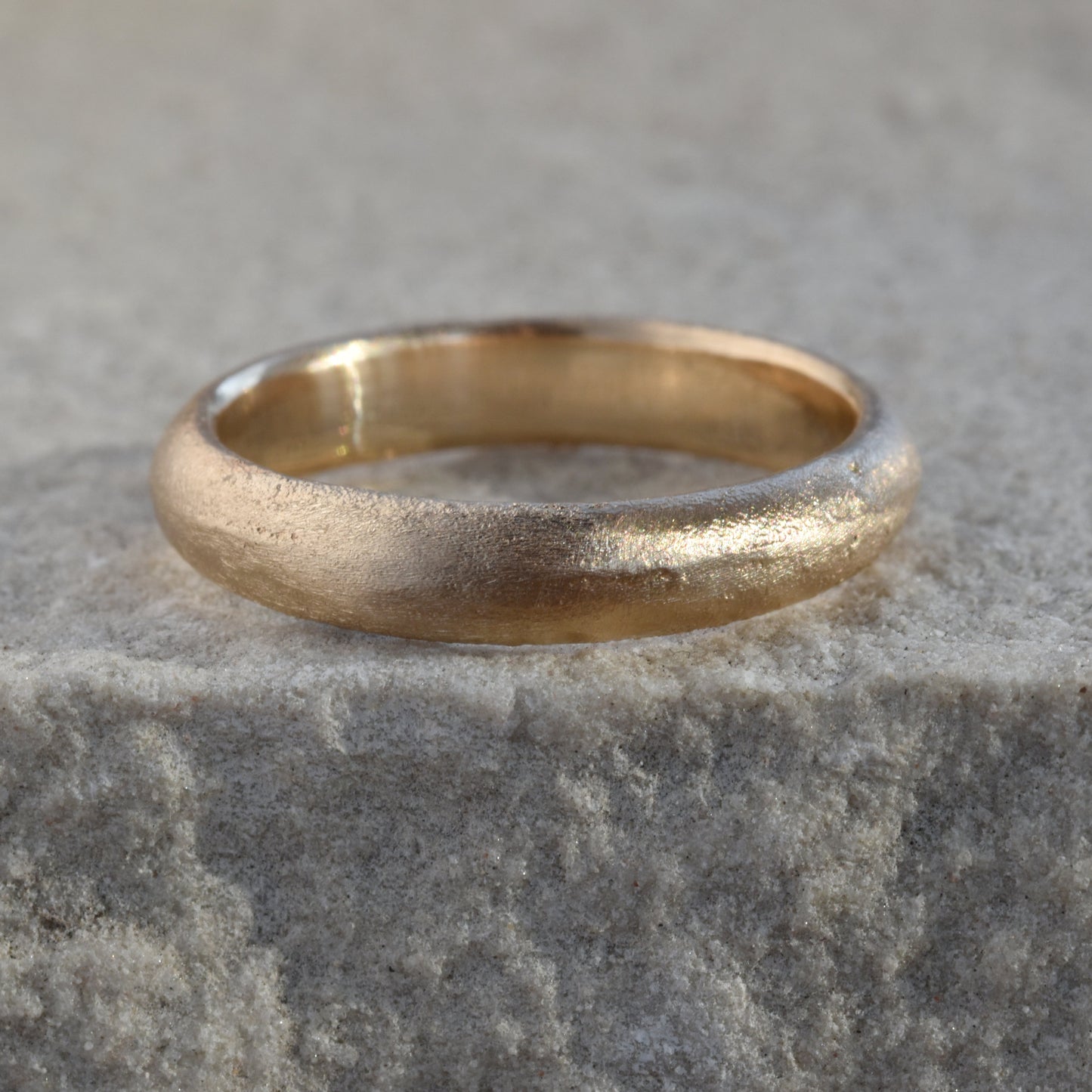 Sand Cast 9ct Gold Ring