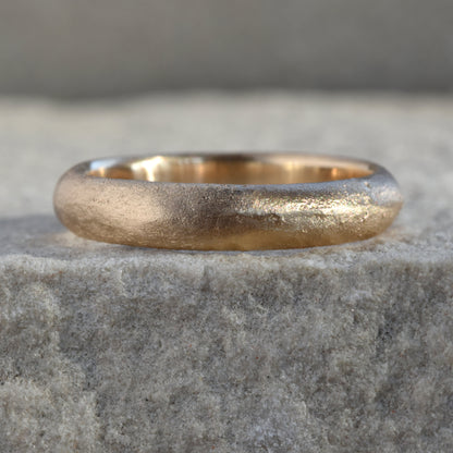 Sand Cast 9ct Gold Ring