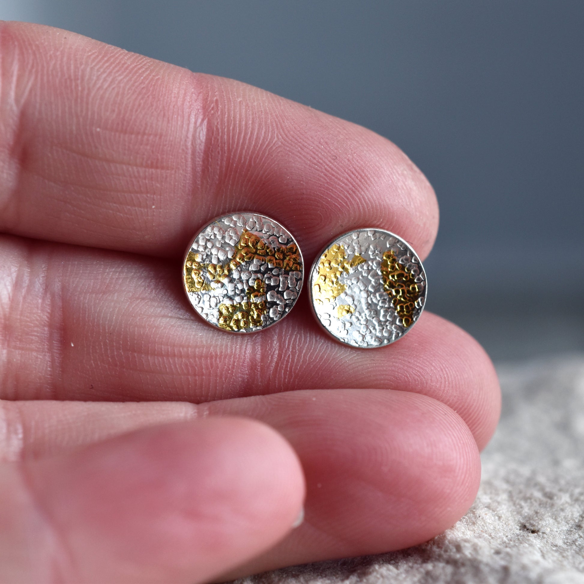 Lichen Stud Earrings - Paisley Pins