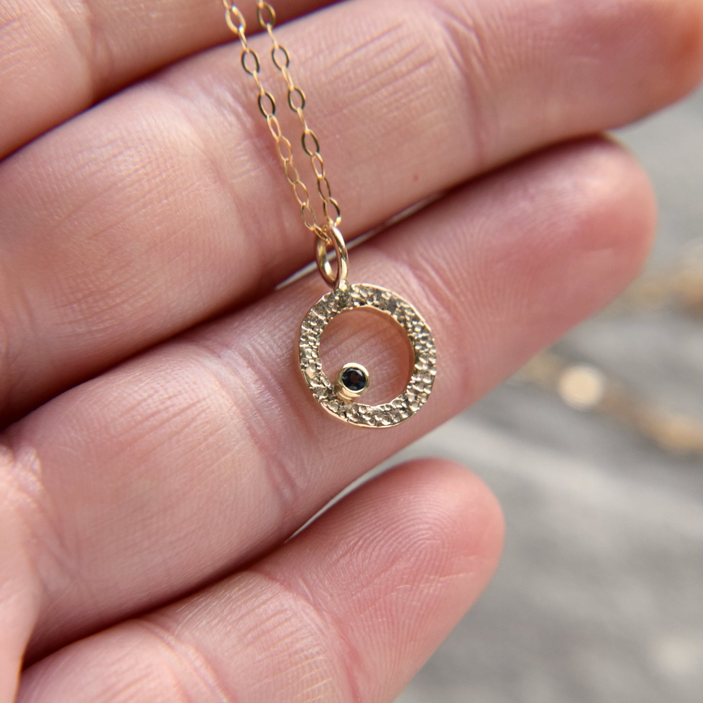 Gold & London Topaz Pendant - Paisley Pins