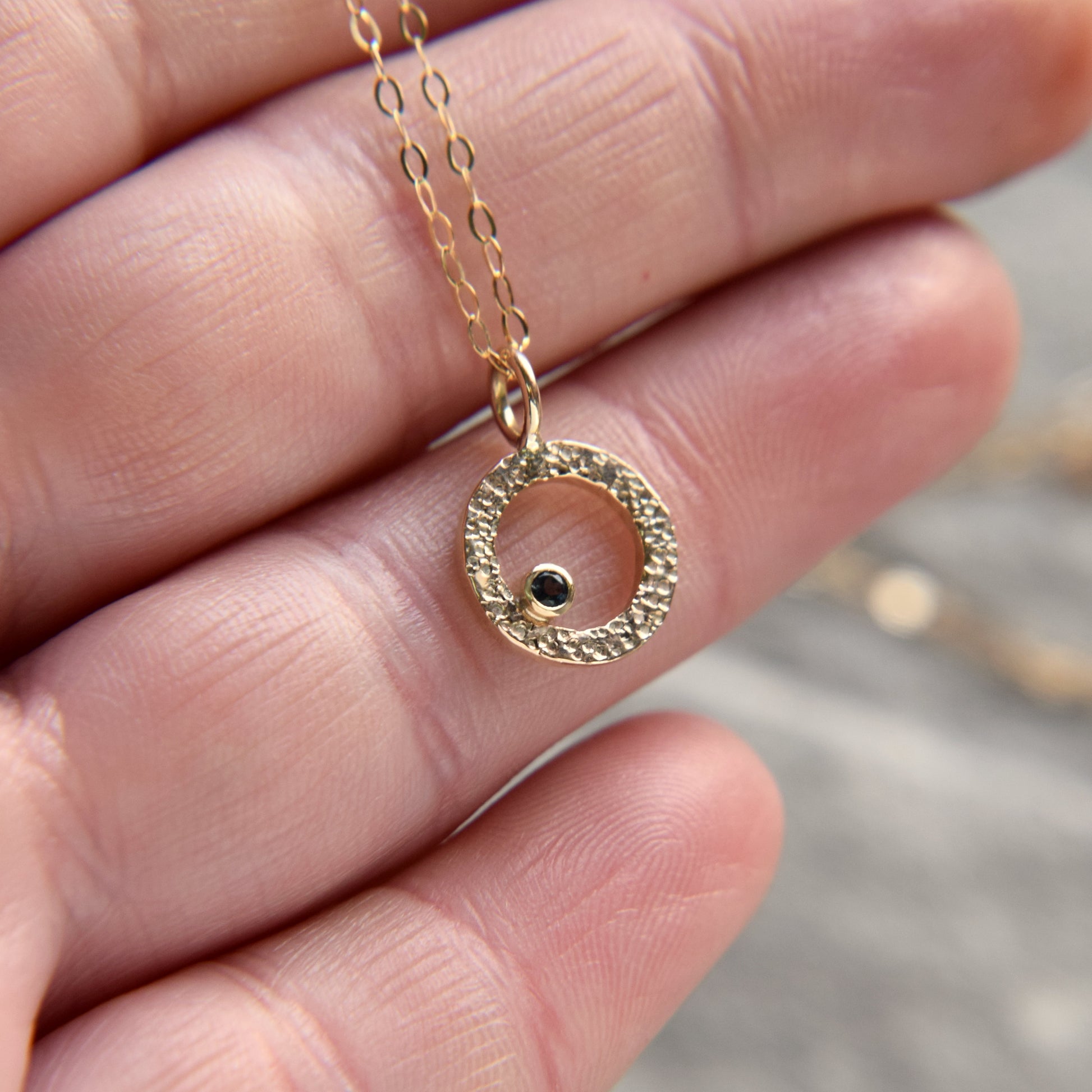 Gold & London Topaz Pendant - Paisley Pins