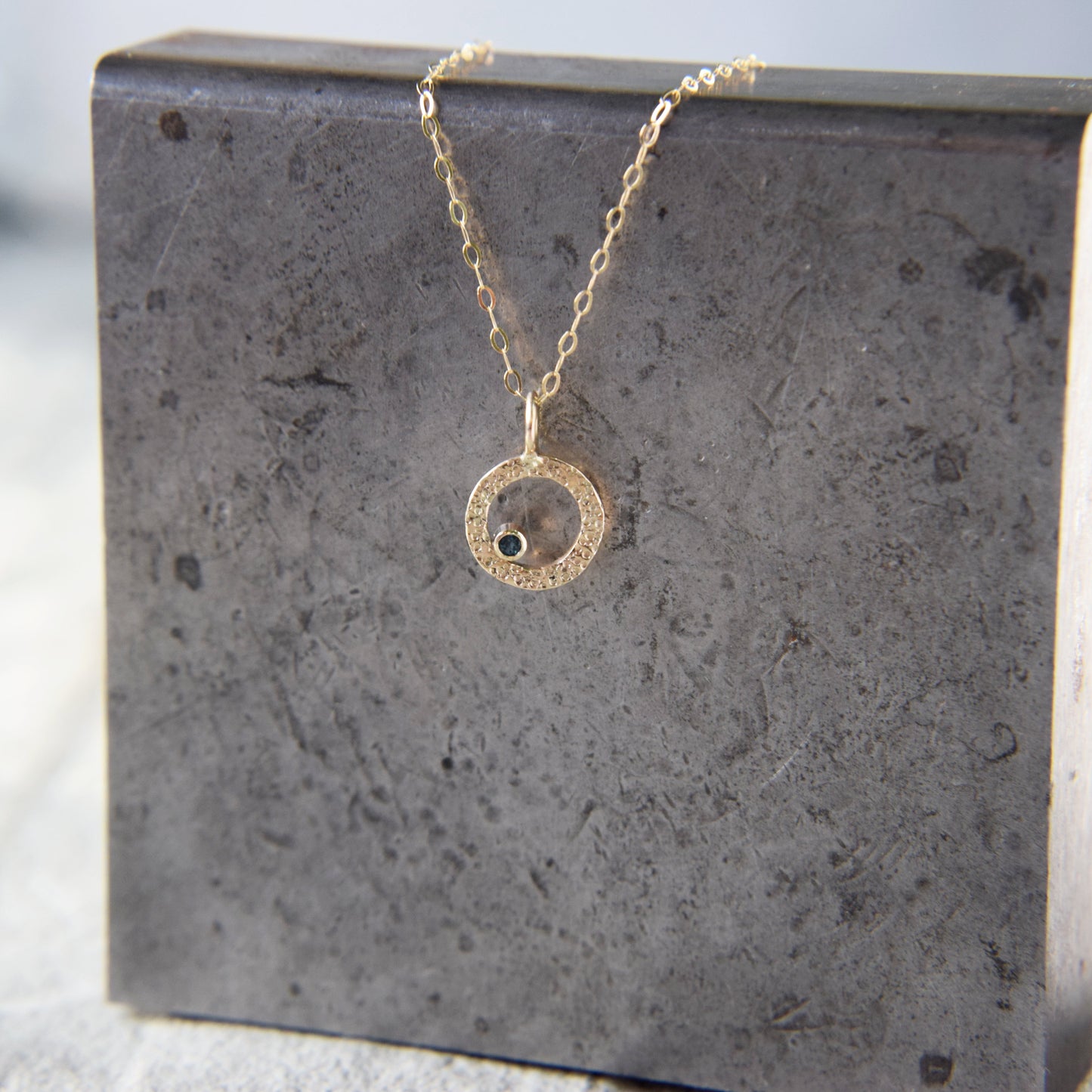 Gold & London Topaz Pendant - Paisley Pins