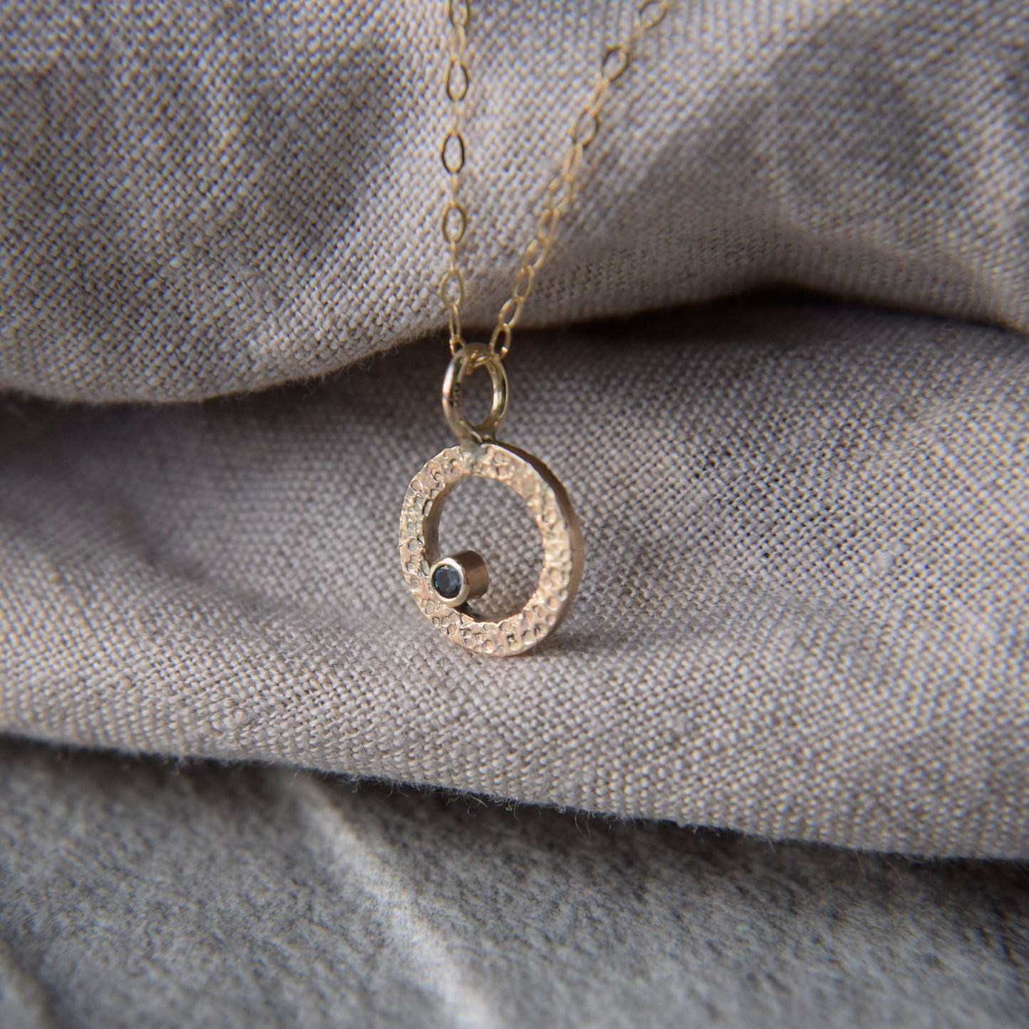 Gold & London Topaz Pendant - Paisley Pins