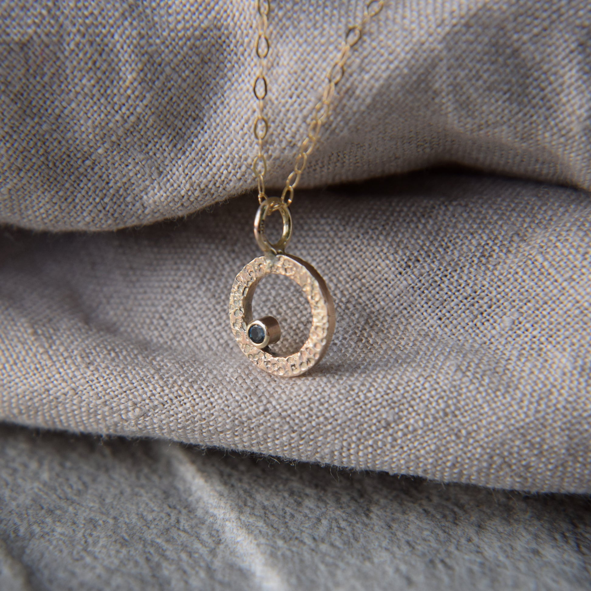 Gold & London Topaz Pendant - Paisley Pins