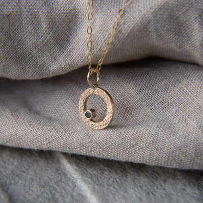 Gold & London Topaz Pendant - Paisley Pins