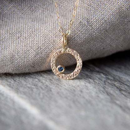 Gold & London Topaz Pendant - Paisley Pins