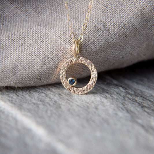 Gold & London Topaz Pendant - Paisley Pins