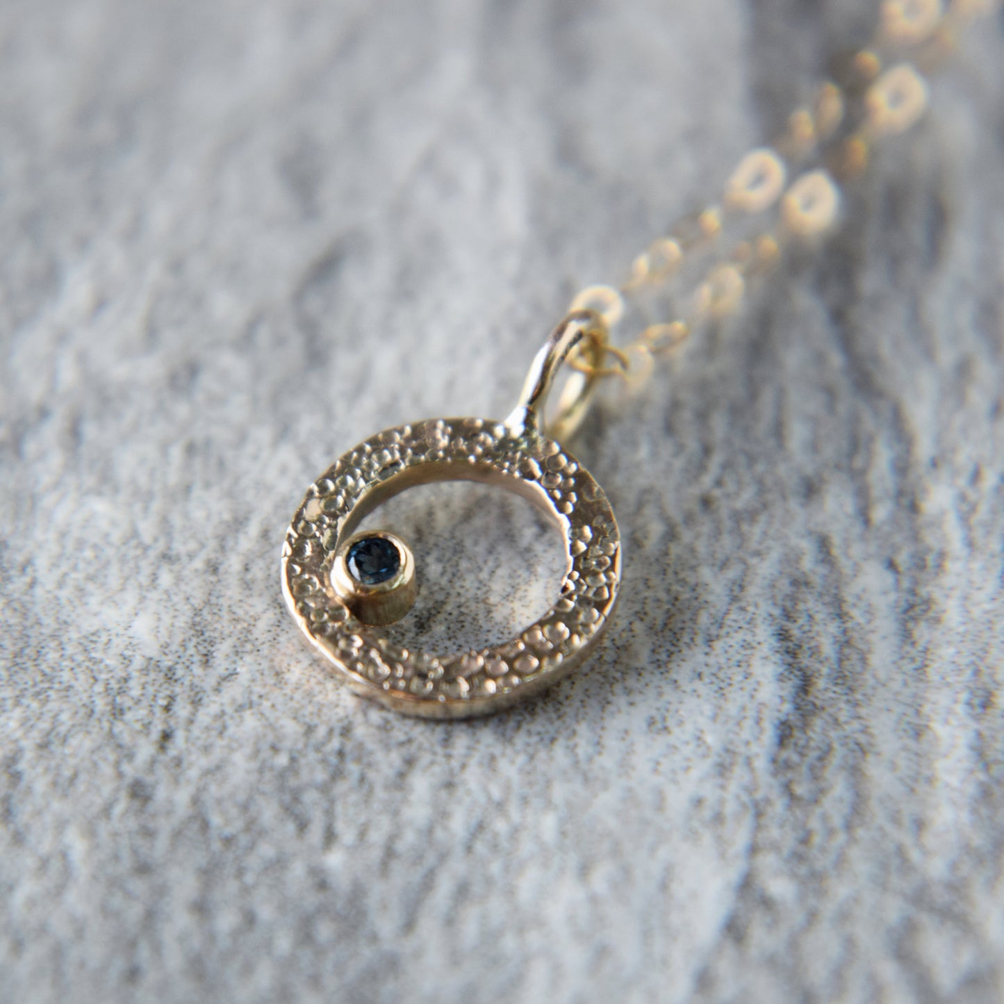 Gold & London Topaz Pendant - Paisley Pins