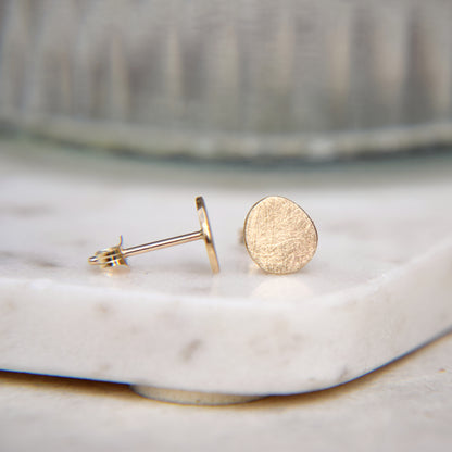 9ct Gold Studs - Paisley Pins