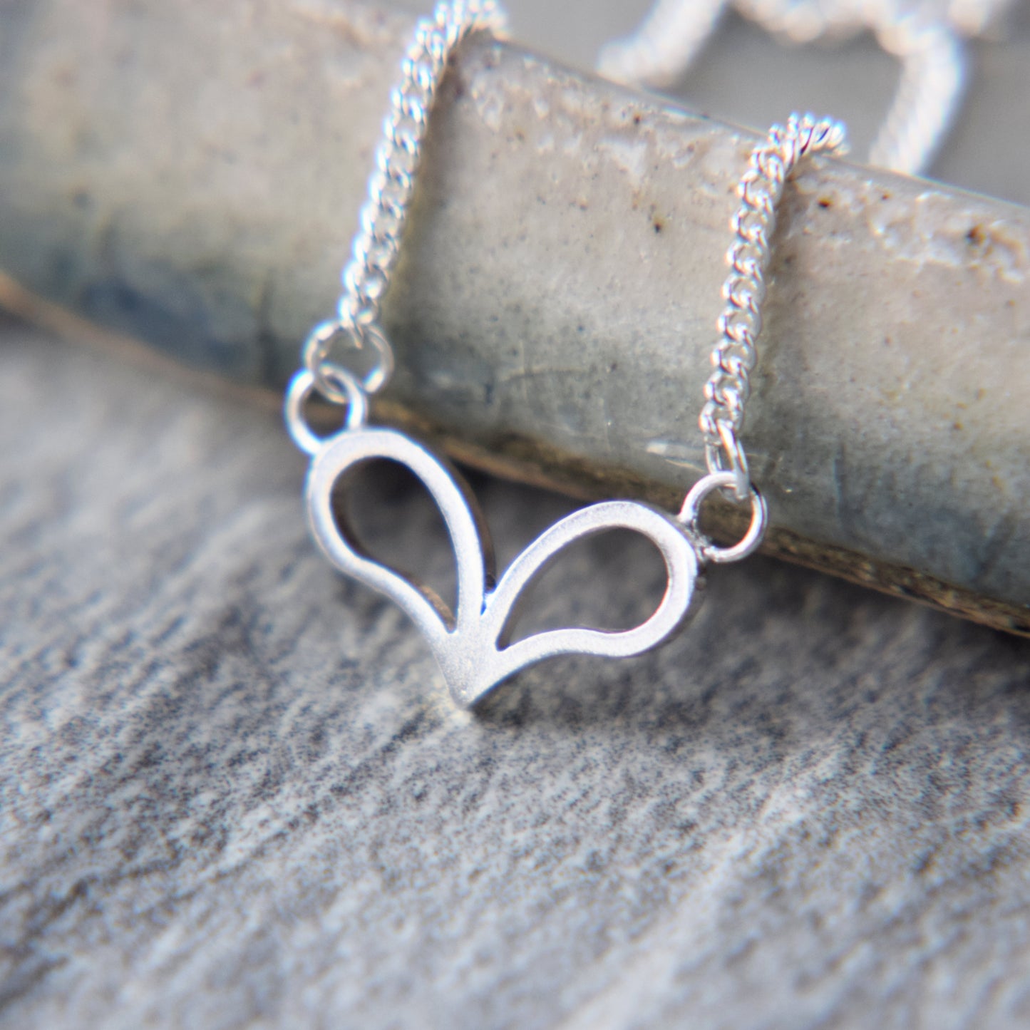 Wide Heart Pendant - Paisley Pins