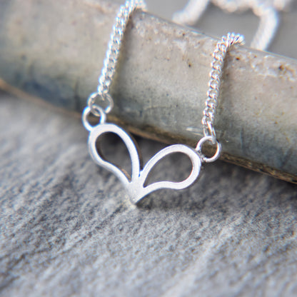 Wide Heart Pendant - Paisley Pins