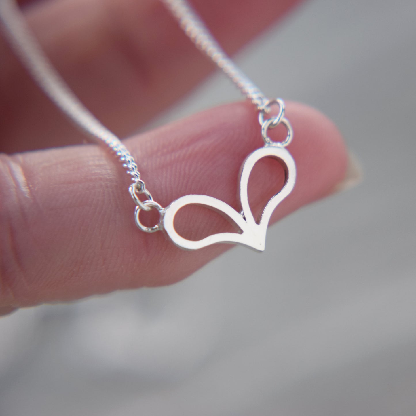 Wide Heart Pendant - Paisley Pins