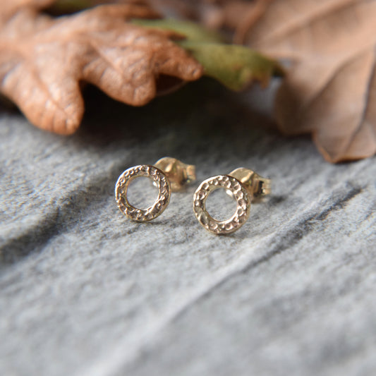 9ct Gold Mini Studs - Paisley Pins